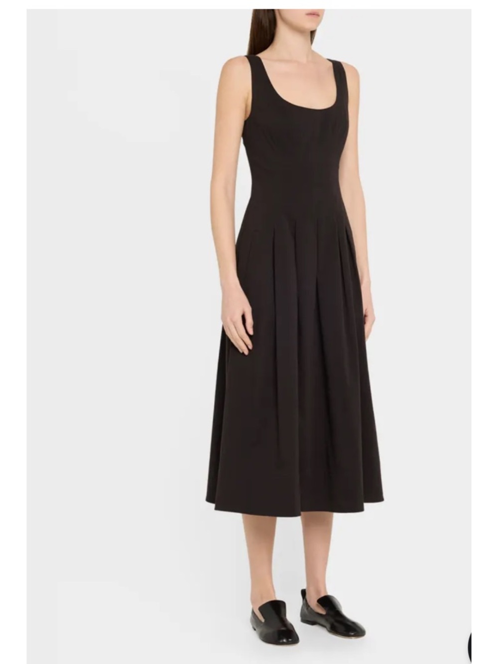 Proenza Schouler Bronwyn Sleeveless Scoop-Neck Midi Dress